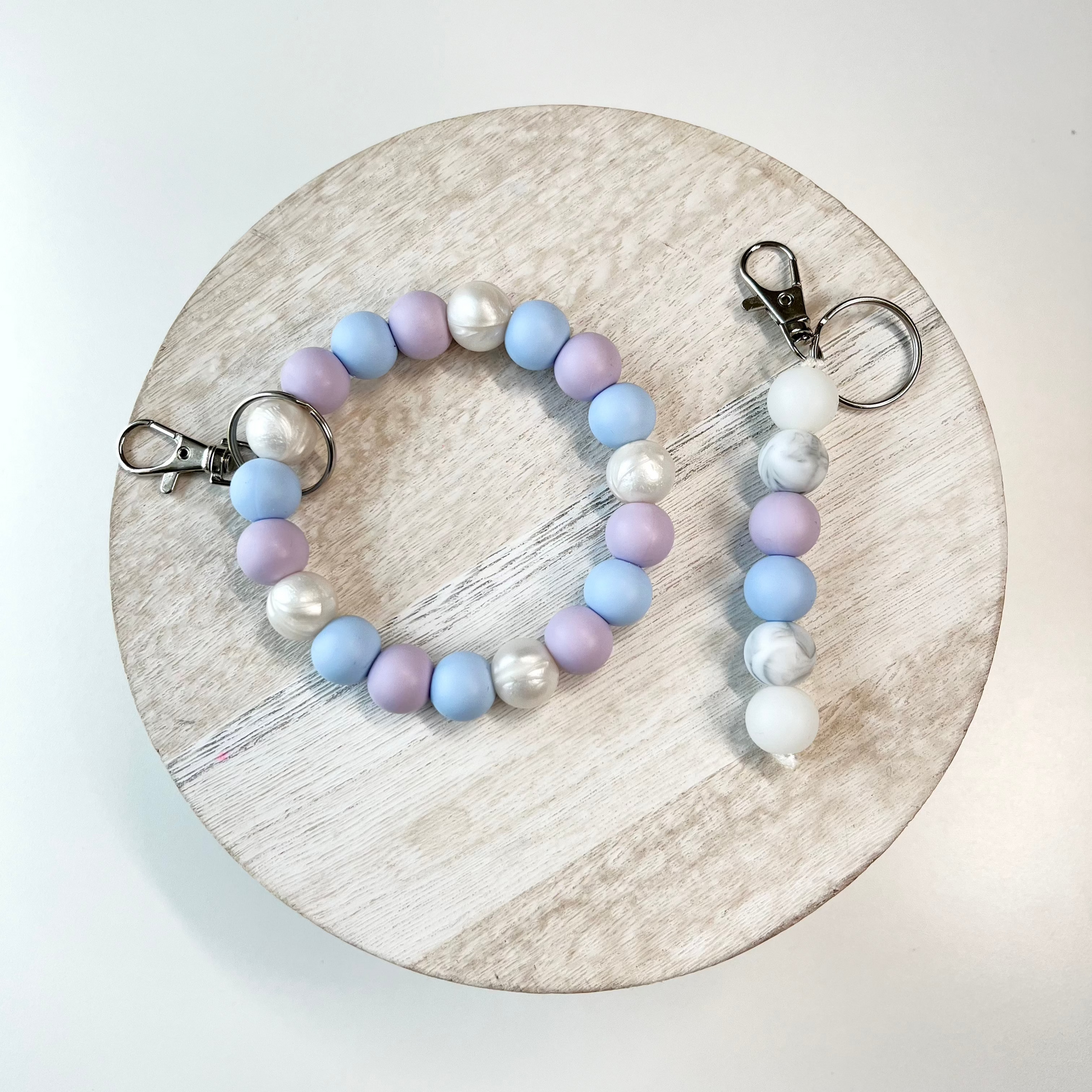 Berries & Cream Silicone Beaded Keychain