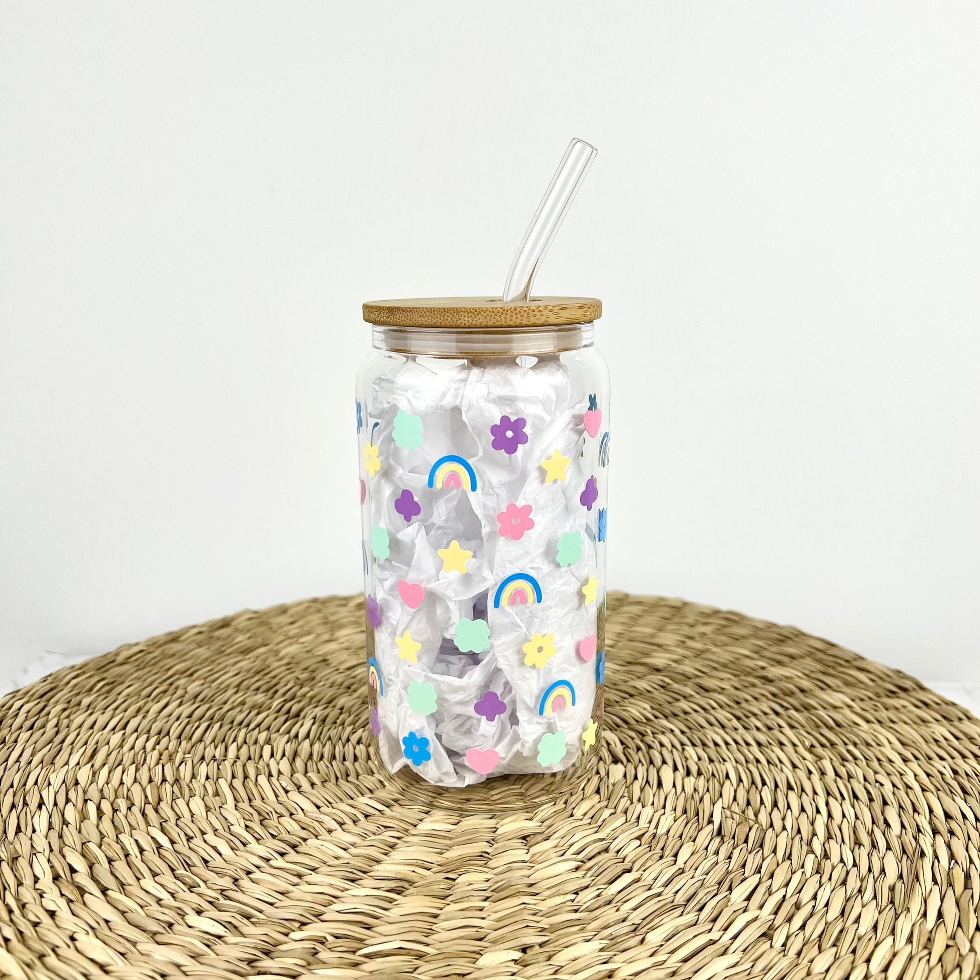 Charms 16 oz Glass Can Cup