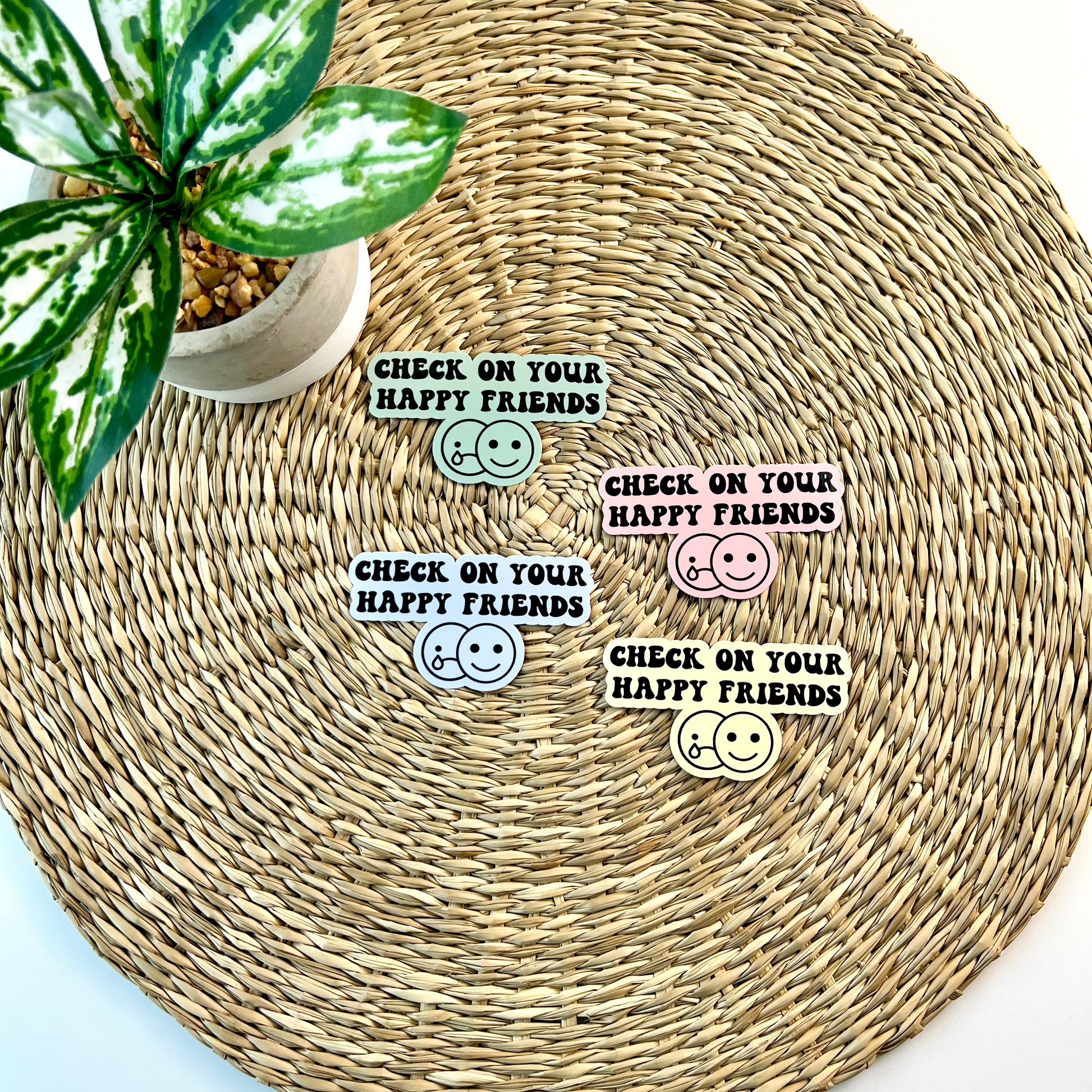 Check On Your Happy Friends Sticker Bundle