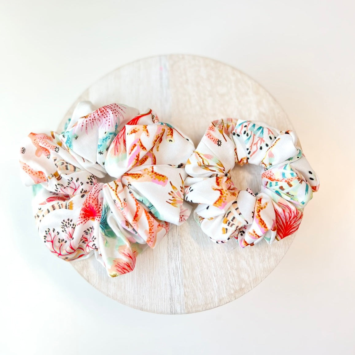 Coral Reef Scrunchies