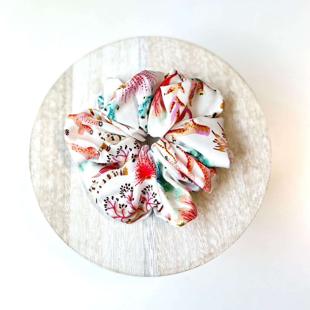 Coral Reef Scrunchies