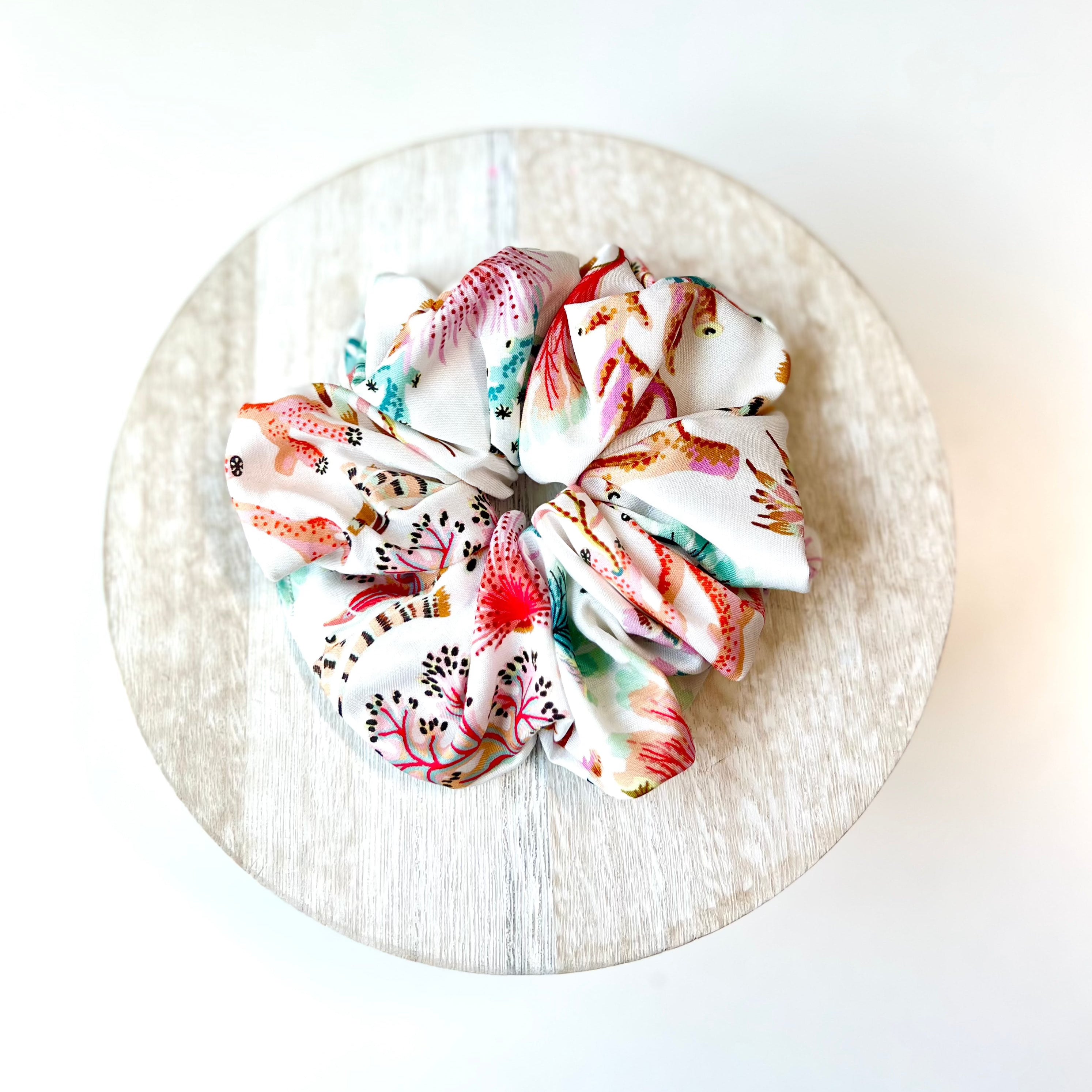 Coral Reef Scrunchies