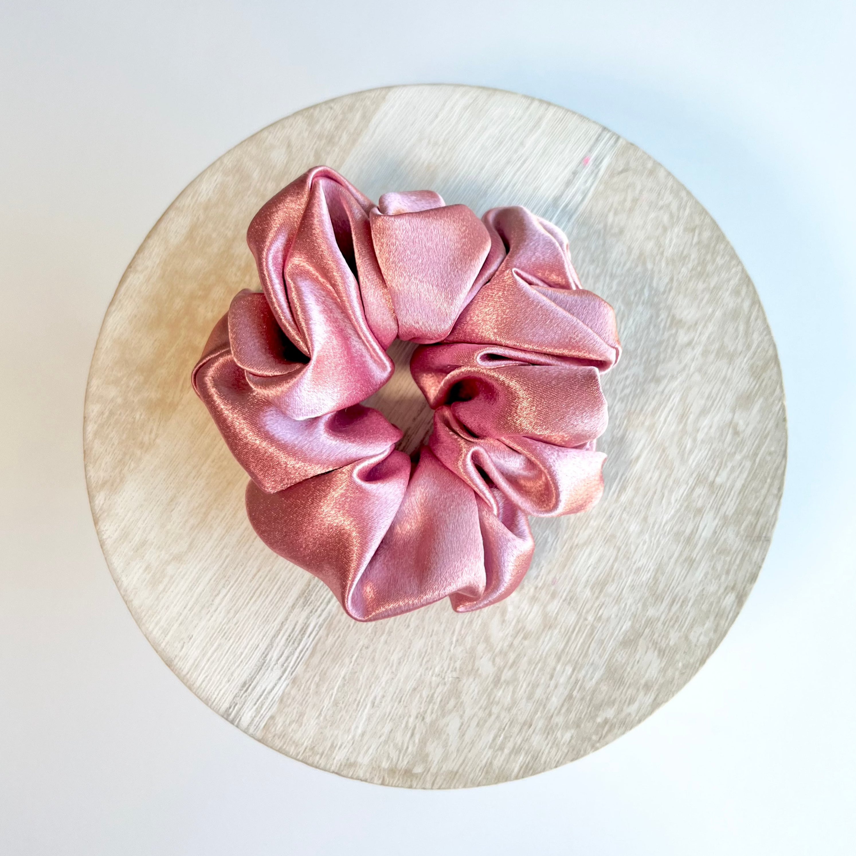 Dusty Rose Scrunchies