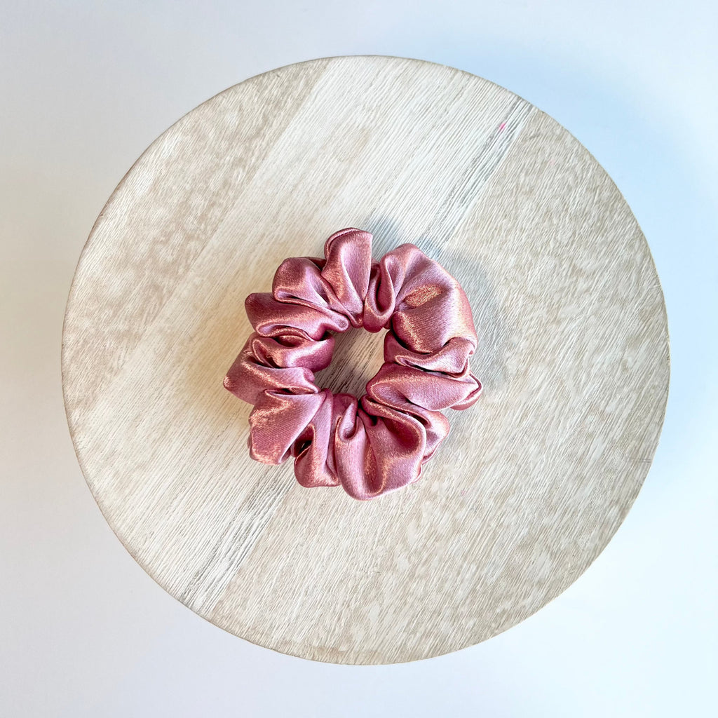 Dusty Rose Scrunchies