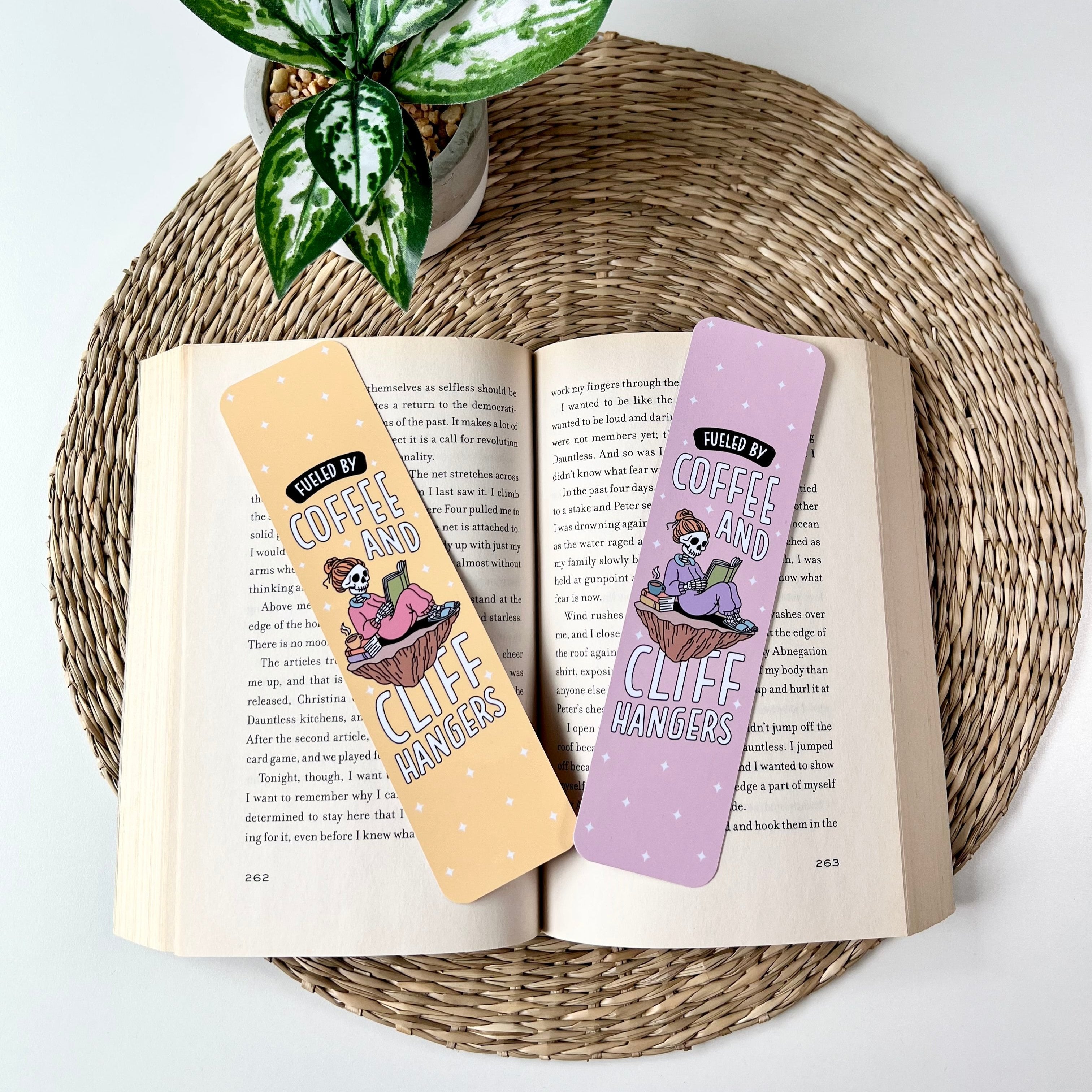 Fueled By Coffee And Cliff Hangers Bookmark