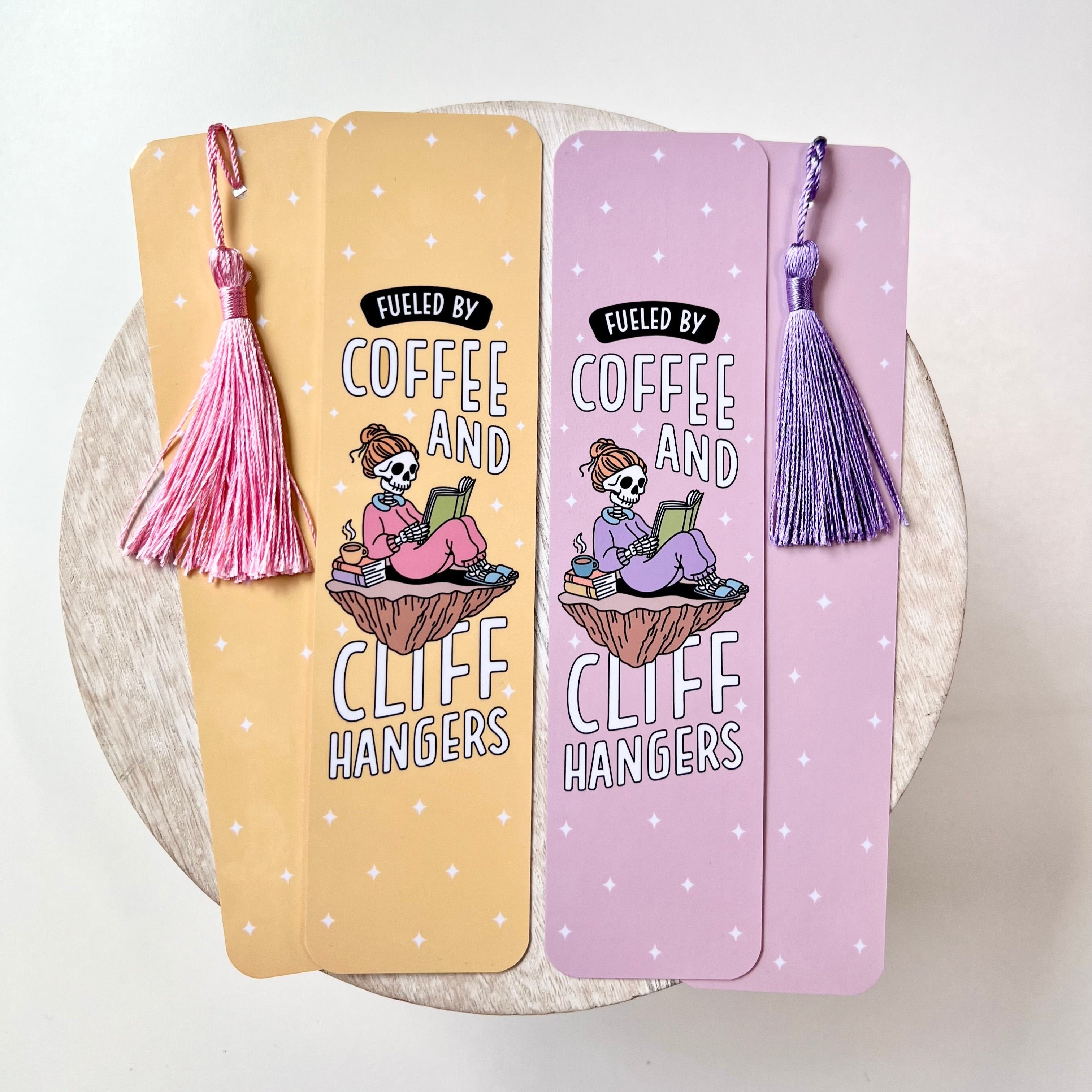 Fueled By Coffee And Cliff Hangers Bookmark