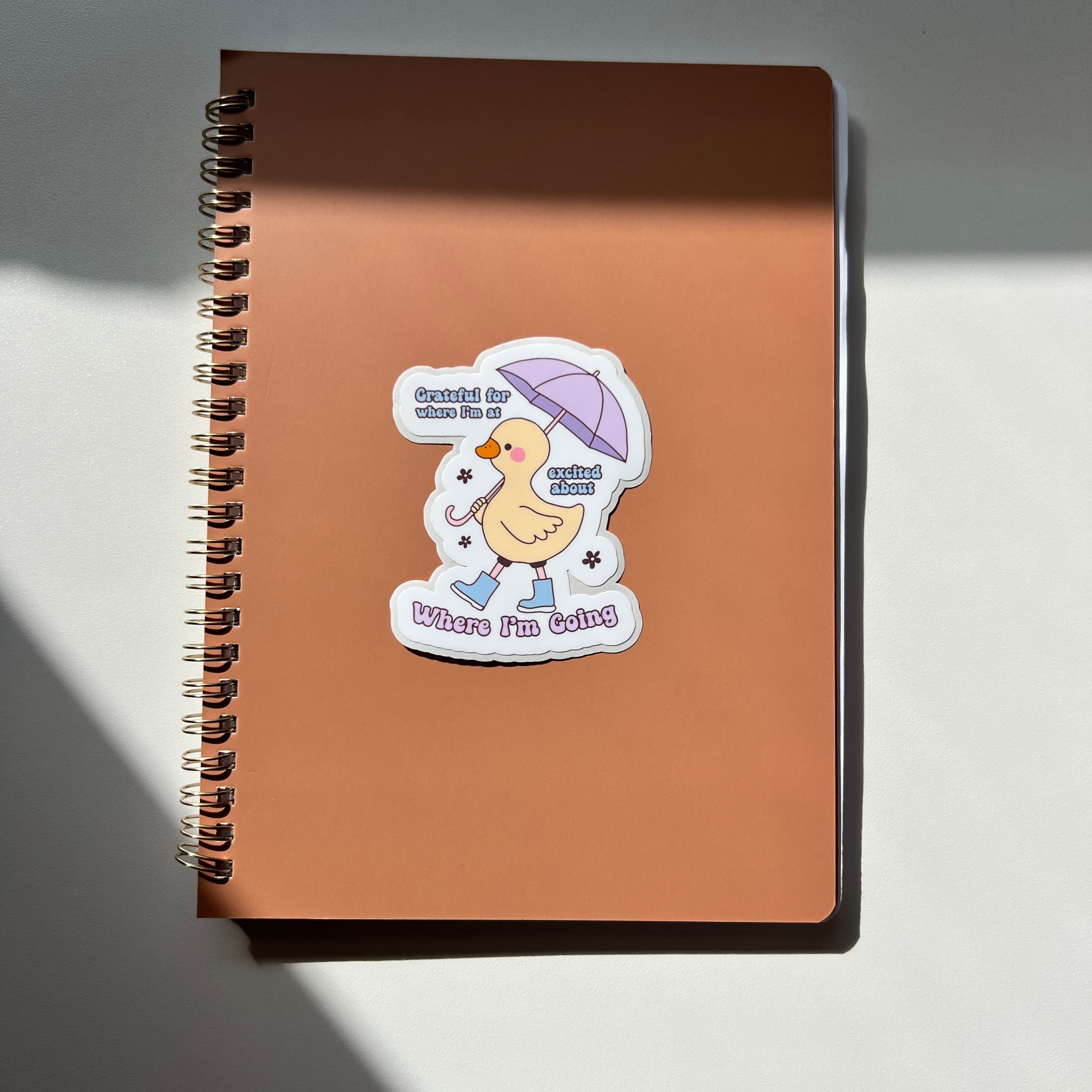 Grateful For Where I'm At, Excited For Where I'm Going Sticker