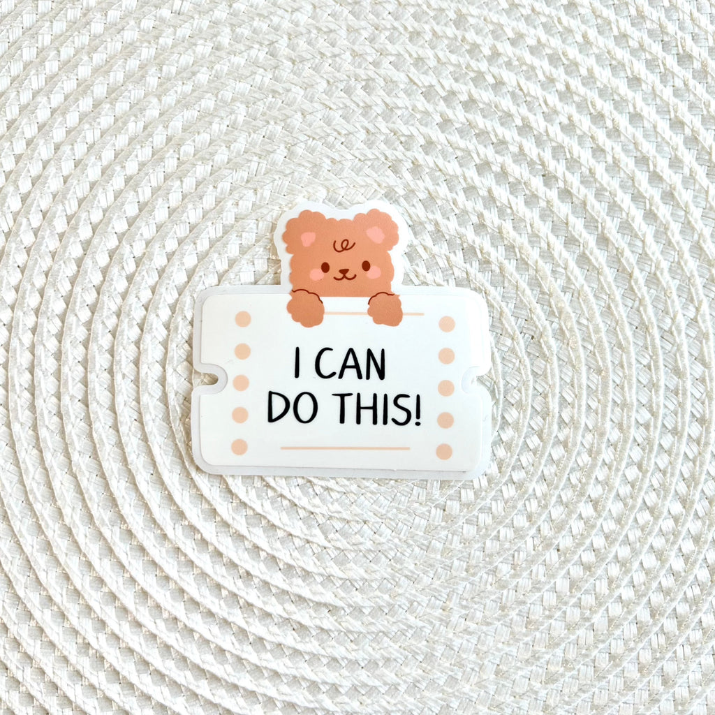 I Can Do This! Bear Sticker