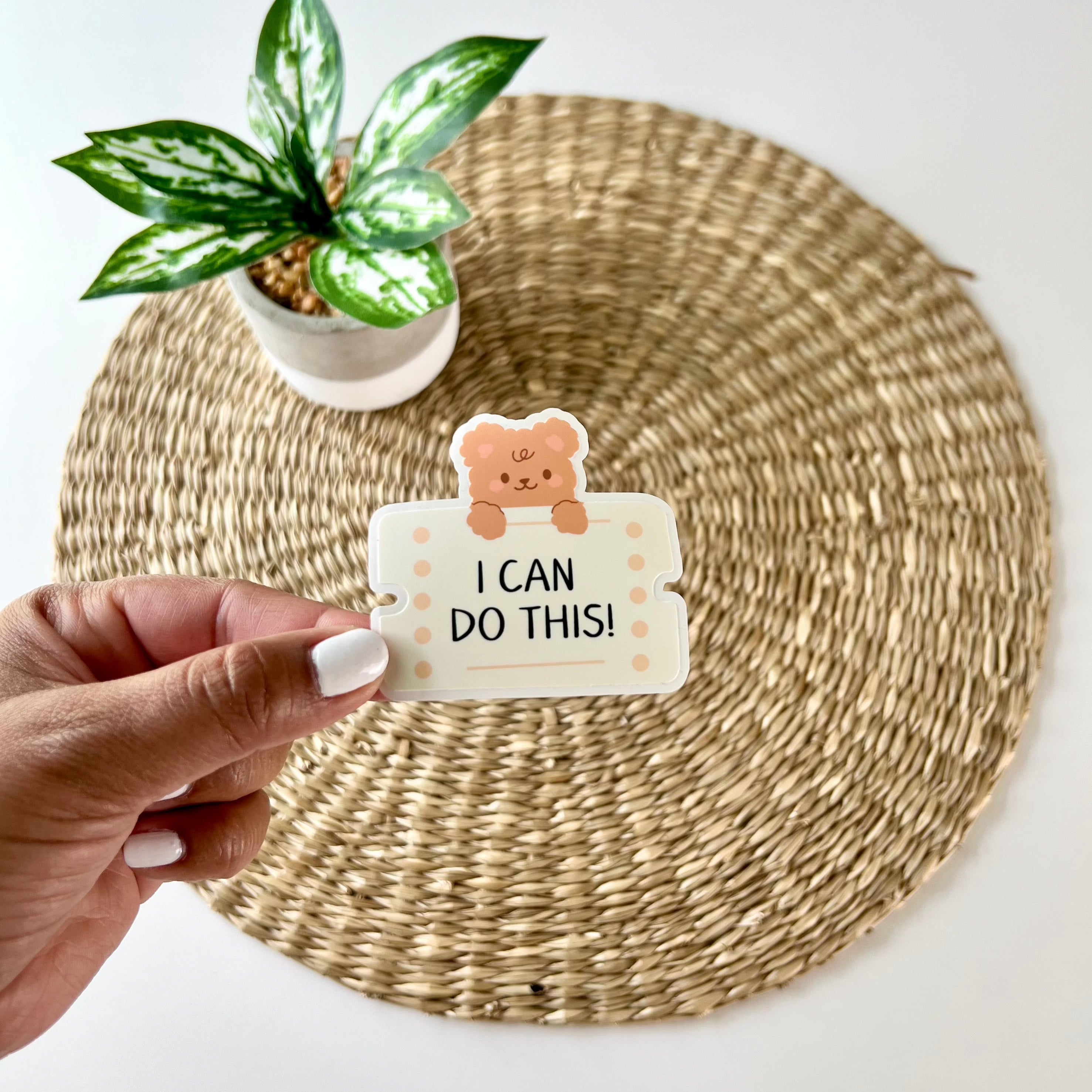 I Can Do This! Bear Sticker
