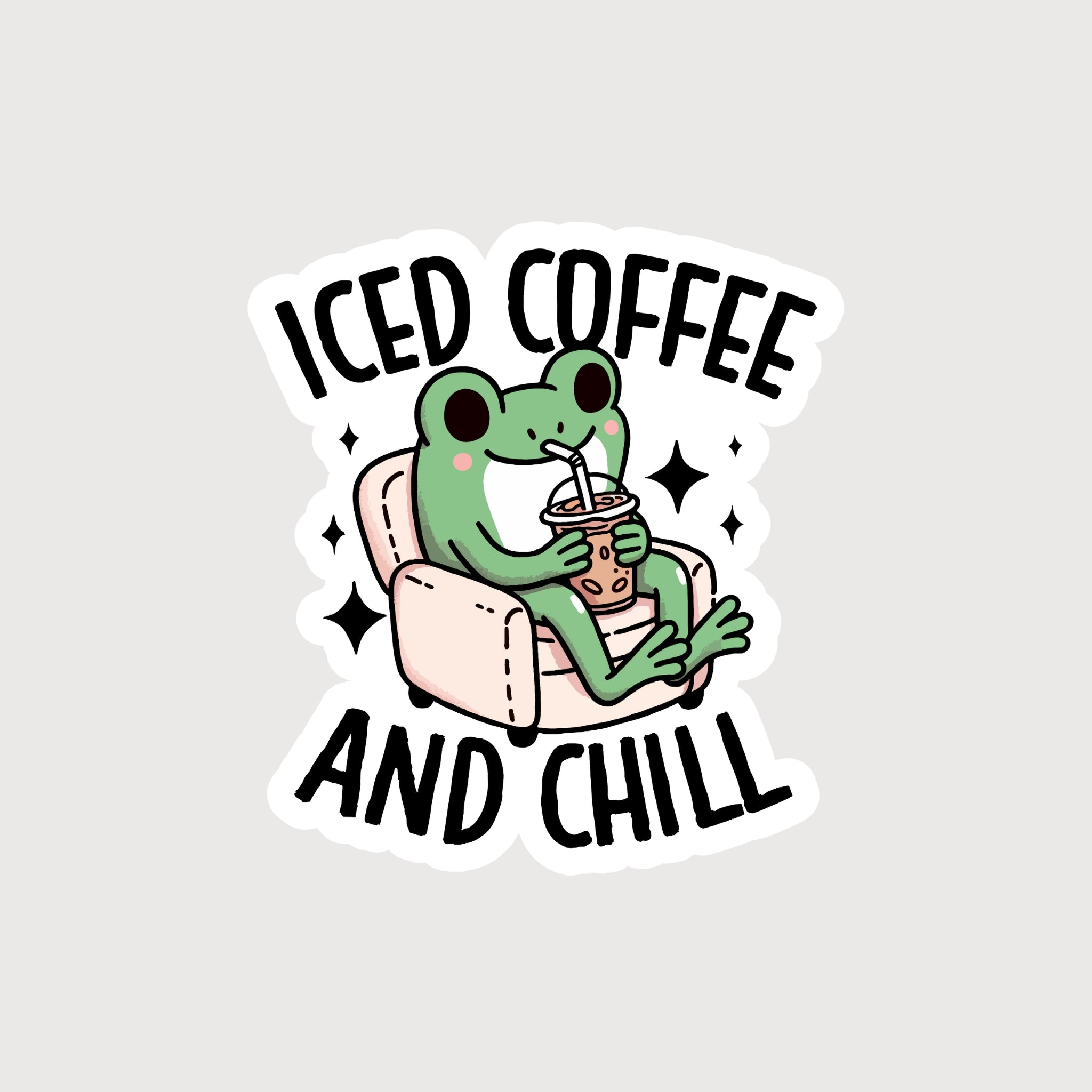 Iced Coffee And Chill Sticker