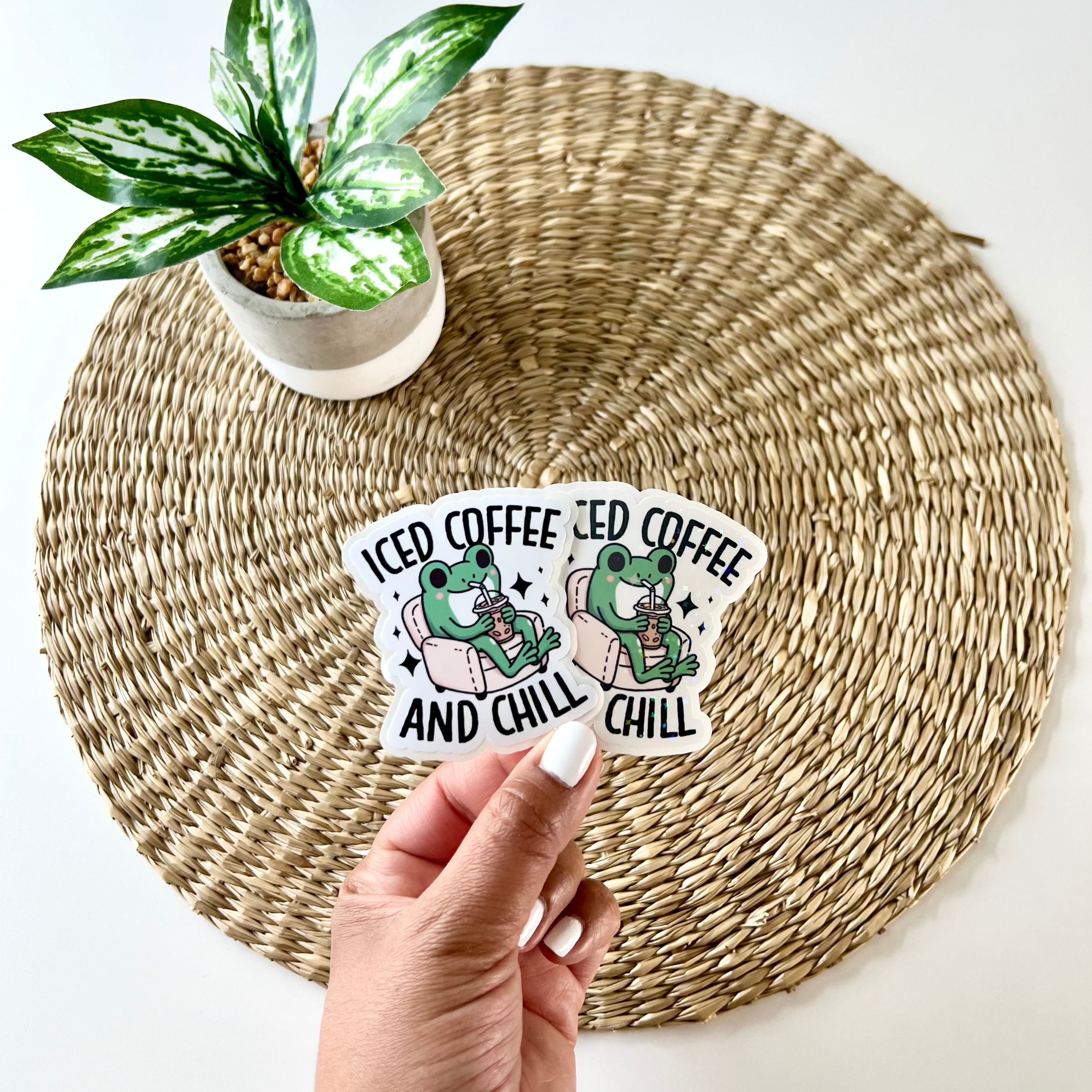Iced Coffee And Chill Sticker