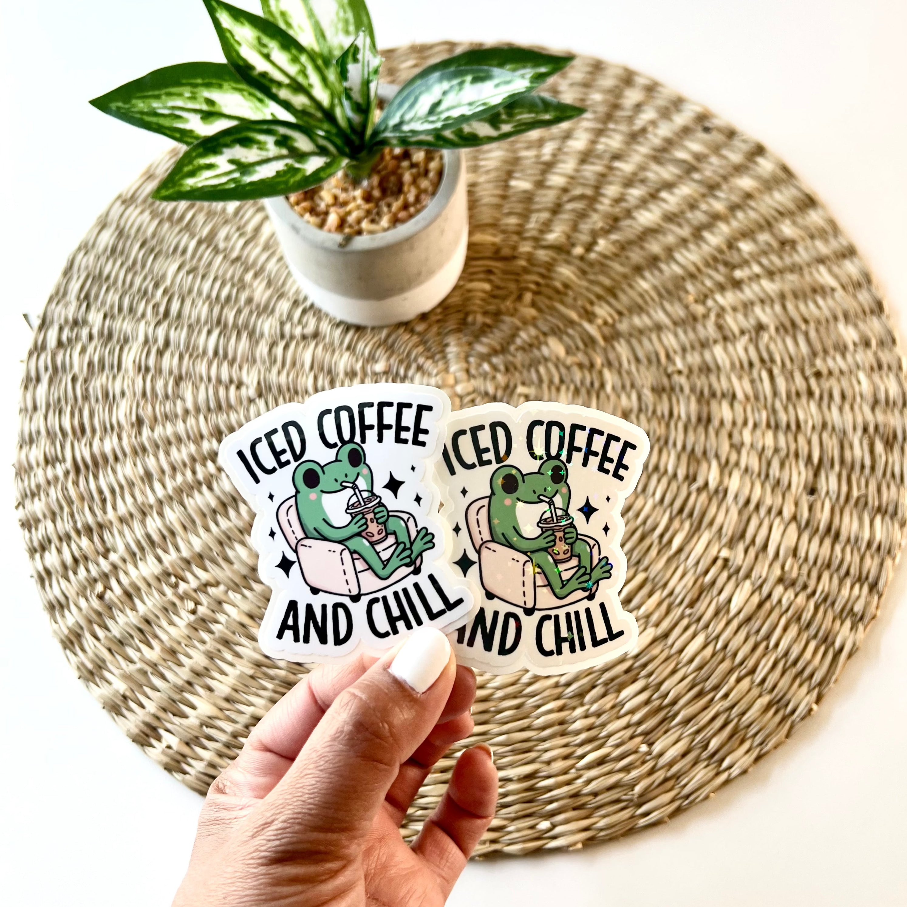Iced Coffee And Chill Sticker