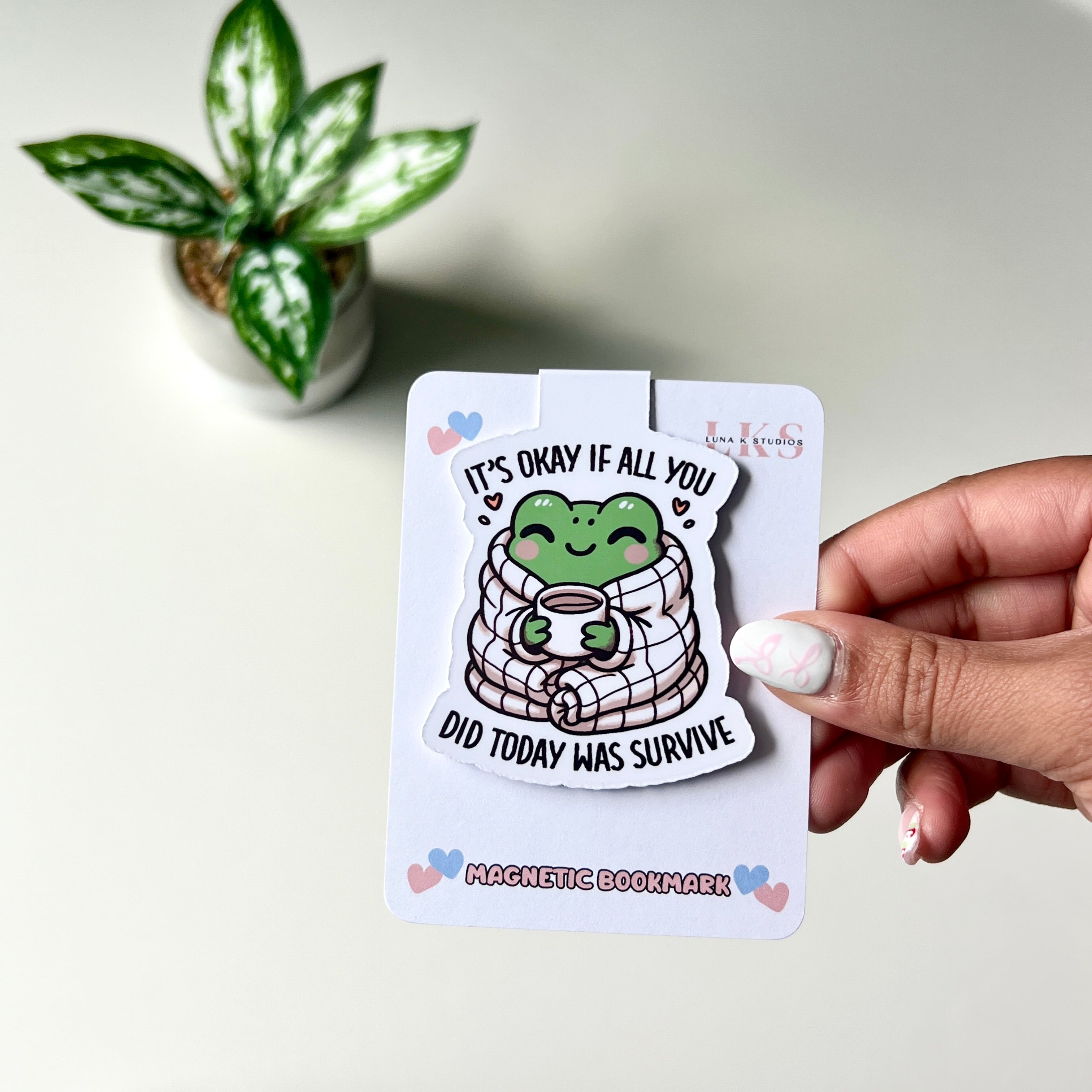 It's Okay Froggy Magnetic Bookmark