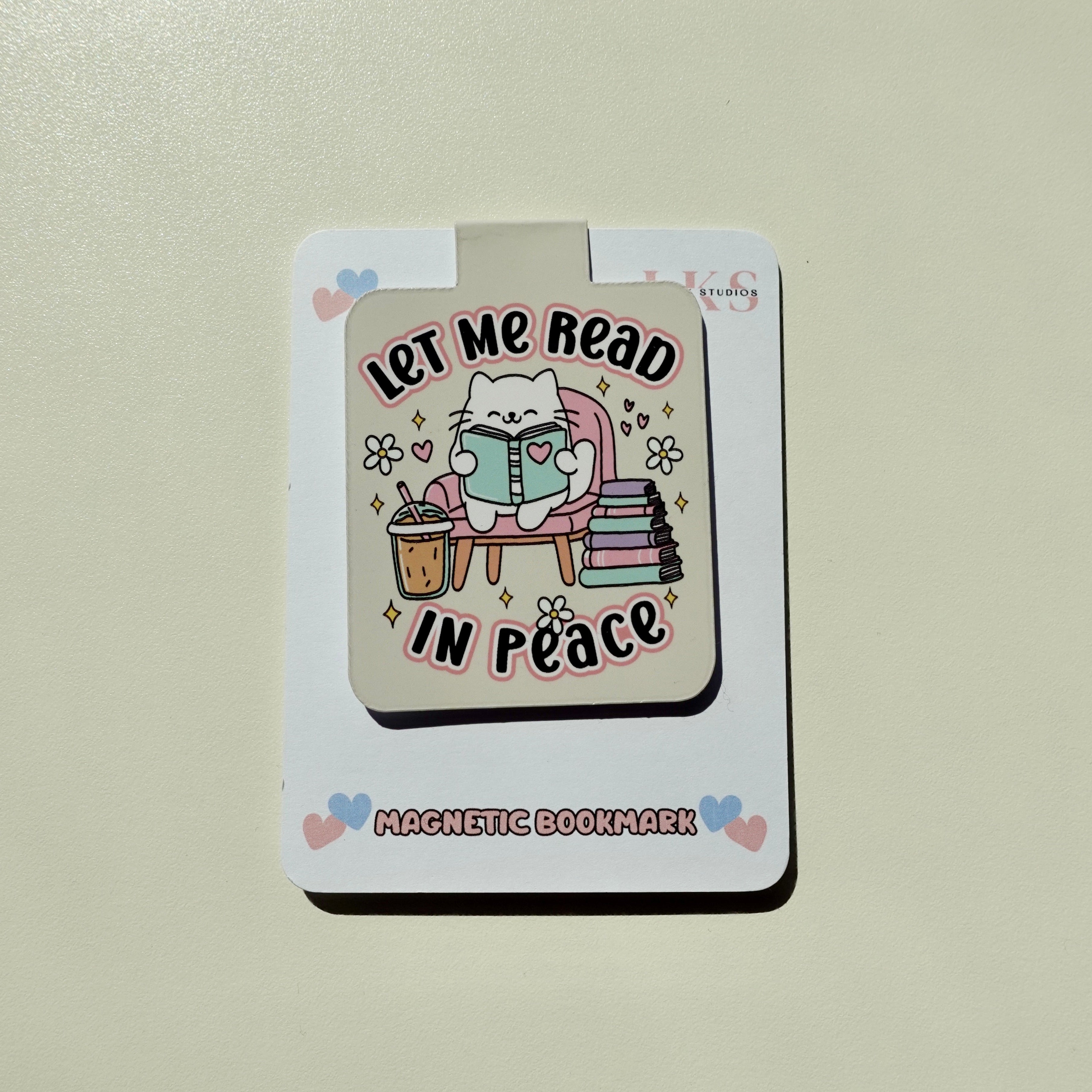 Let Me Read In Peace Magnetic Bookmark