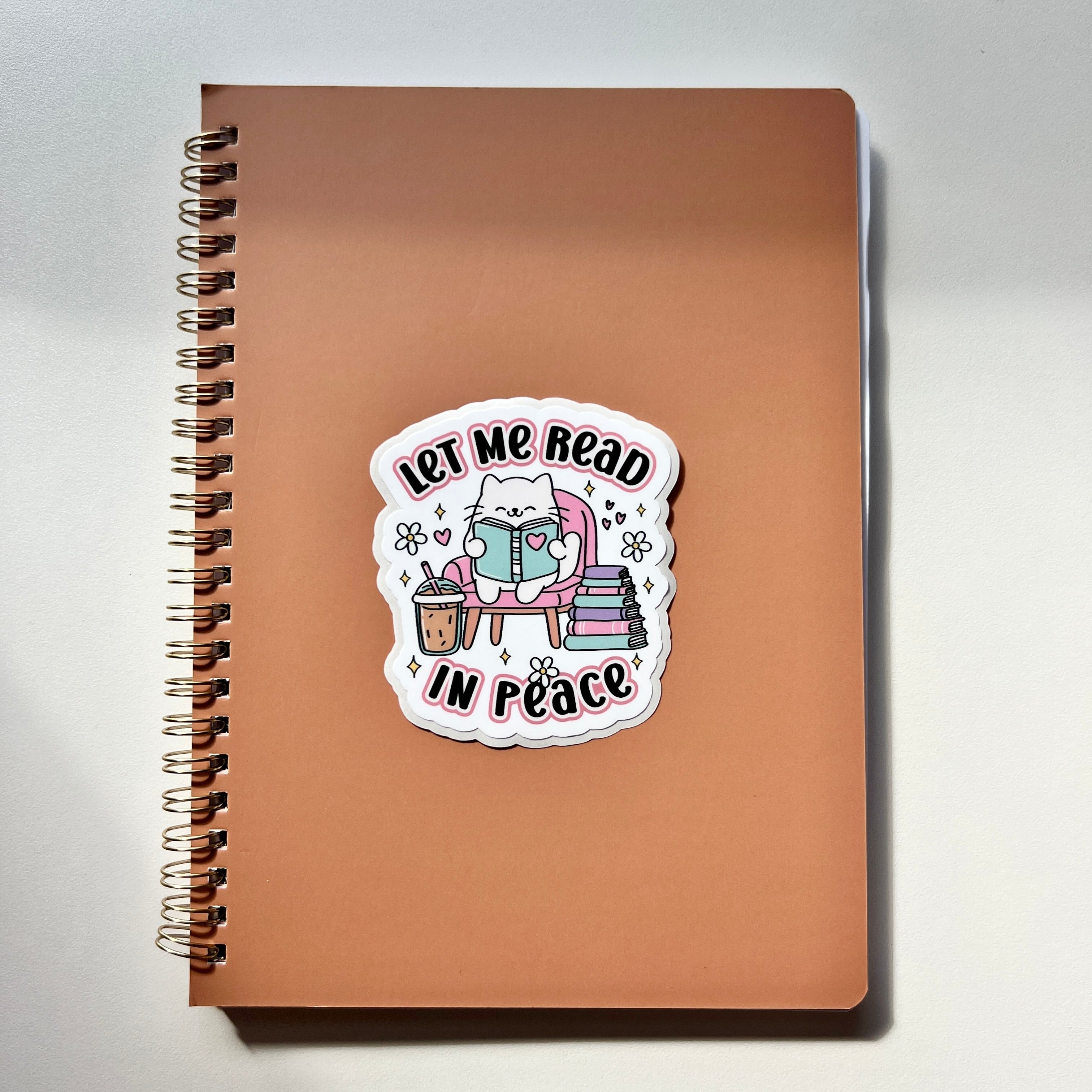 Let Me Read In Peace Sticker