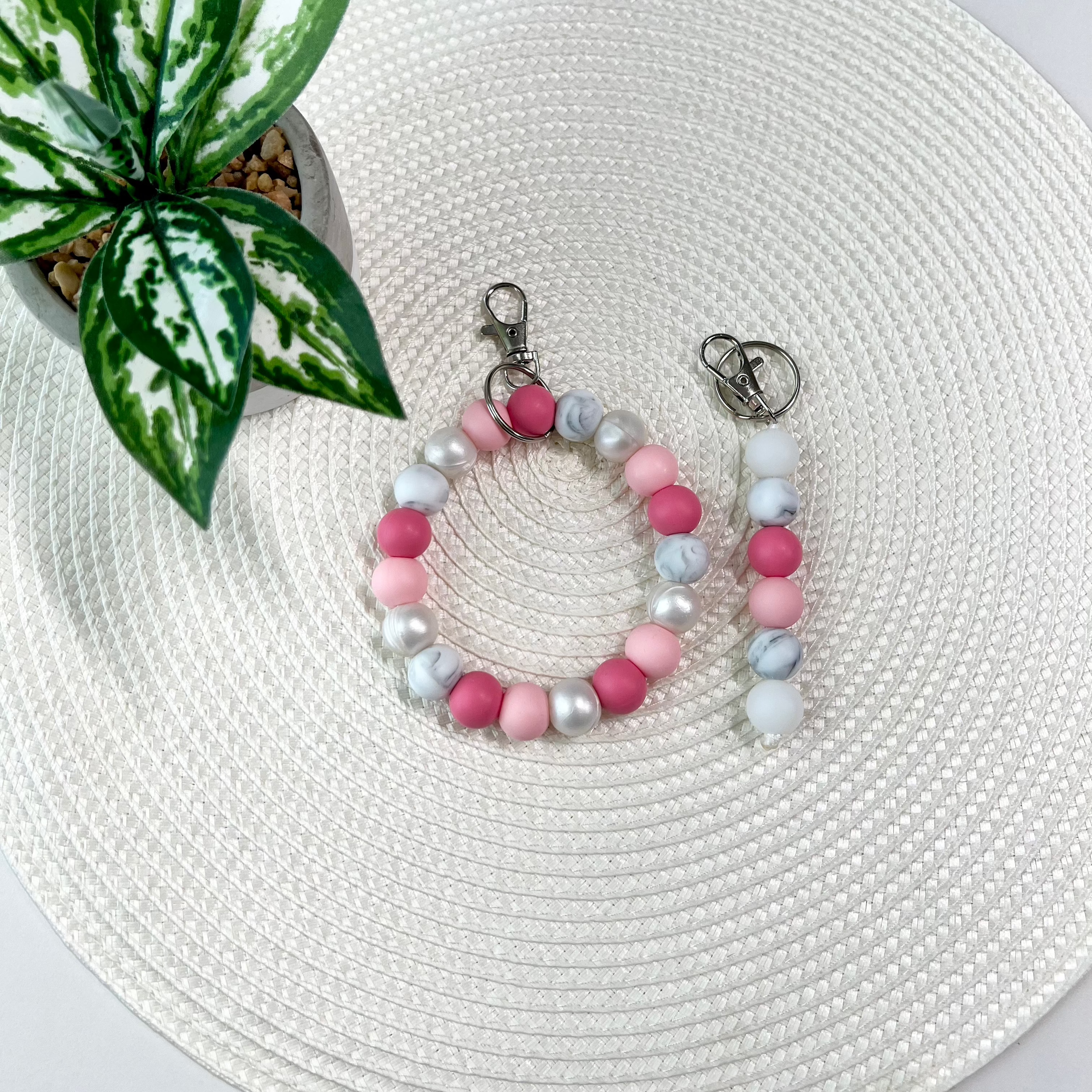On Wednesdays...Silicone Beaded Keychain